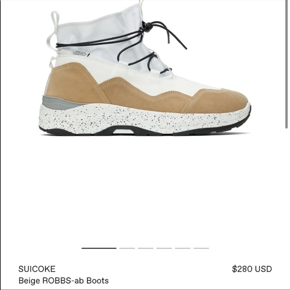 New  Suicoke Beige Robbs-ab Boots size 8 - Picture 1 of 6